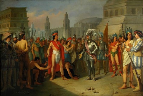 The capture of Guatimocín, the last emperor of the Mexicans..., 1854.  Creator: Carlos María Esquivel.