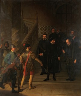 The Imprisonment of Lanuza, 1858. Creator: Carlos Larraz y Micheto.