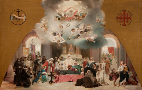 The Death of Saint Francis, c1885. Creator: Casto Plasencia Maestre.