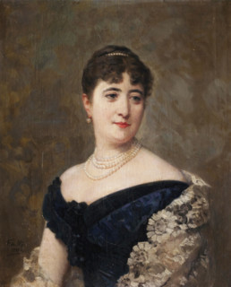 Purificación Fontán, Marchioness of Pazo de la Merced, 1885. Creator: Federico de Madrazo y Kuntz.