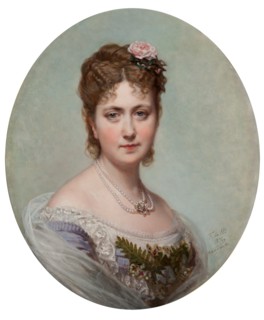 Portrait of Elisa Tapia y Parrella, wife of the banker and politician Adolfo Bayo, Board..., 1876. Creator: Federico de Madrazo y Kuntz.