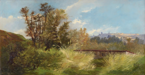 Impression of the light of Madrid, 1881. Creator: Juan Espina y Capo.