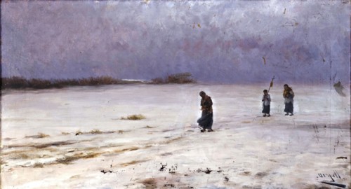 Return from the Funeral, 19th century. Creator: Modest Urgell.