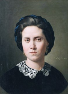 Portrait of the Artist's Wife, 1861. Creator: Carlos María Esquivel.