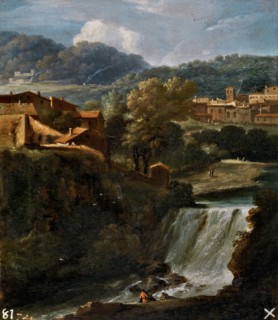 Landscape with Waterfall, between 1650 and 1660. Creator: Gaspard Dughet.