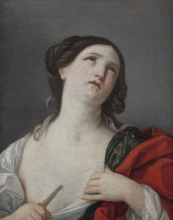 Lucretia Taking Her Own Life, 17th century. Creator: Guido Reni.