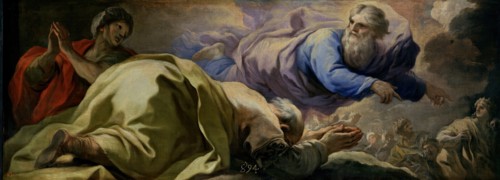 Abraham hears the promise of God, between 1694 and 1696. Creator: Luca Giordano.