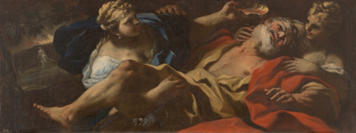 Lot Intoxicated by His Daughters, 1694-1696. Creator: Luca Giordano.