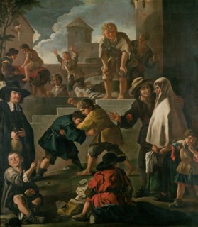 Boys Fighting, c1694. Creator: Luca Giordano.