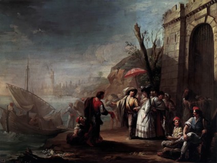 The Embarkation, 1750. Creator: Mariano Salvador de Maella.