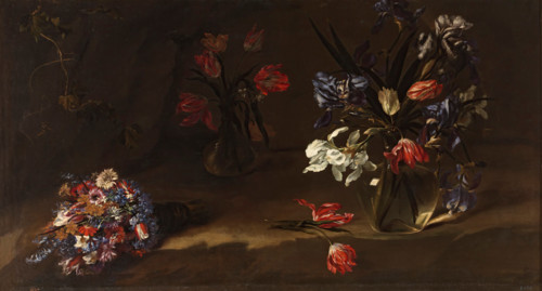 Vases of flowers, between 1640 and 1642. Creator: Mario Nuzzi.