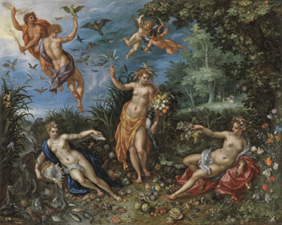 Allegory of Abundance and the Four Elements, c1606. Creators: Jan Brueghel the Elder, Hendrick de Clerck.