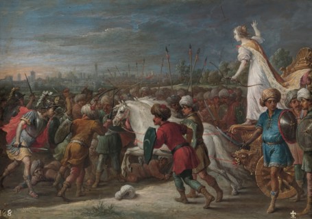 Armida in the Battle Against the Saracens, between 1628 and 1630. Creator: David Teniers II.