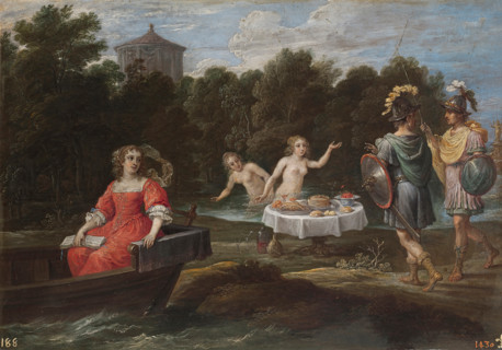 Charles and Ubaldo in the Fortunate Isles, between 1628 and 1630. Creator: David Teniers II.