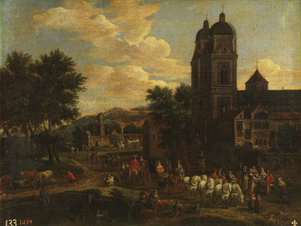 A sanctuary, between 1674 and 1717. Creator: Adriaen Frans Boudewyns.