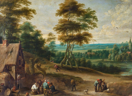 Villagers' Lunch, c1660. Creator: David Teniers II.