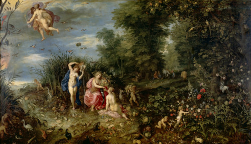 Abundance and the Four Elements, c1615. Creators: Jan Brueghel the Elder, Hendrick van Balen I.