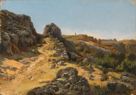 Vicinity of the Monasterio de Piedra, 1857. Creator: Carlos de Haes.