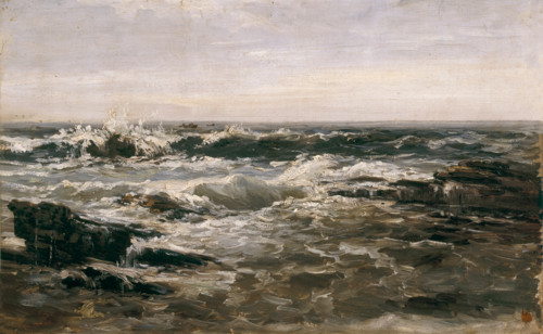 Breakers, (Lequeitio), c1872. Creator: Carlos de Haes.