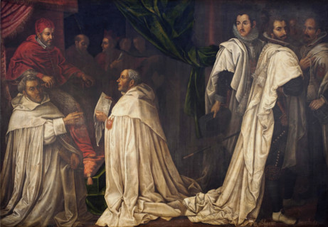 Resolution of the dispute between the clergy and the knights, 1624. Creator: Augustín Leonardo.