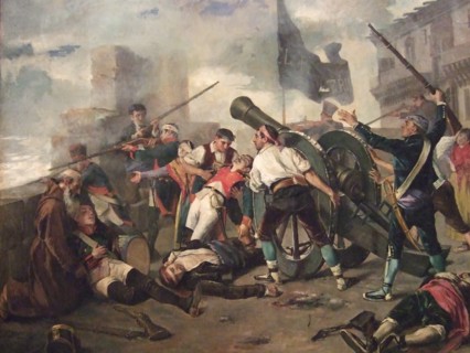 El Pilar Does Not Surrender, 1885. Creator: Federico Jiménez Nicanor.