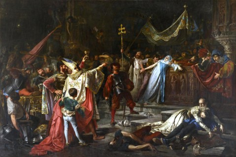 From the Sack of Rome, 1887.  Creator: Francisco Javier Amérigo y Aparici.