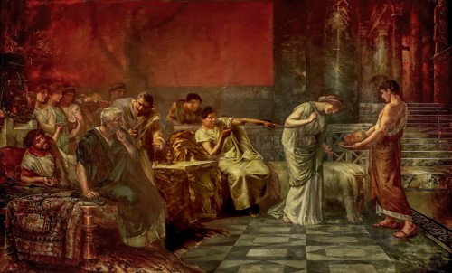 Fulvia and Mark Antony, or Fulvia's Revenge, 1888. Creator: Francisco Maura y Montaner.