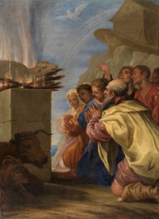 Noah and His Family After the Flood, 1668. Creator: Juan Antonio de Frias y Escalante.