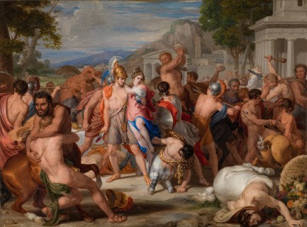 Battle of the Lapiths and Centaurs, 1835. Creator: Rafael Tegeo Díaz.