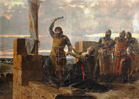 Guzmán el Bueno, 1884. Creator: Salvador Martínez Cubells.