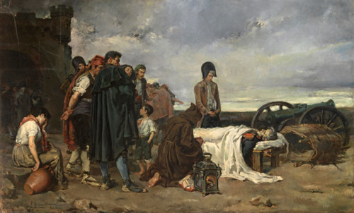 The body of General Mariano Álvarez de Castro, 1887. Creator: Tomás Muñoz Lucena.