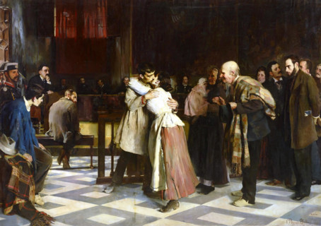 Acquitted!, 1897. Creator: Vincente Borrás y Abella.