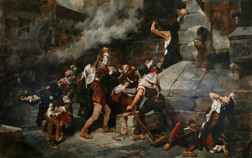 At the Feet of the Saviour!, 1887. Creator: Vicente Cutanda y Toraya.
