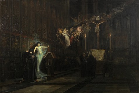 The vision of Fray Martín, 1894. Creator: Vicente Nicolau Cotanda.