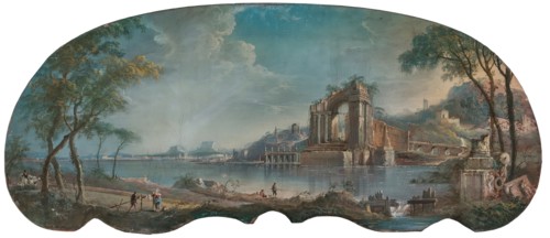 Landscape with ancient ruin, c1830. Creator: Jenaro Perez Villaamil.