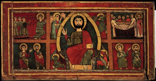 Christ enthroned, altar frontal, 13th century.  Creator: Unknown.