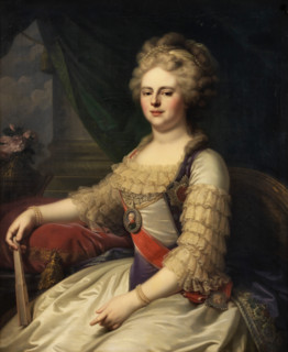 Portrait of Empress Maria Feodorovna (Sophie Dorothea of Württemberg) (1759-1828), 1867. Creator: Lampi, Johann-Baptist I, (after) (1751-1830).