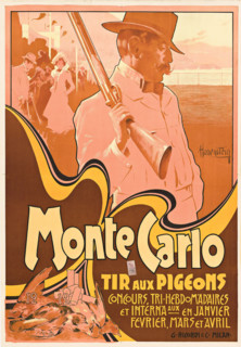 Monte-Carlo. Tir aux Pigeons, 1900. Creator: Adolf Hohenstein.
