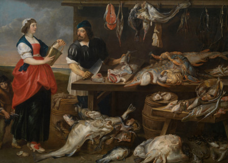 Fishmonger's Stall, 1640. Creator: Adriaen van Utrecht.