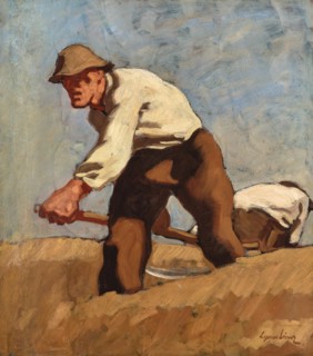 Two Reapers, c1922-1924. Creator: Albin Egger-Lienz.