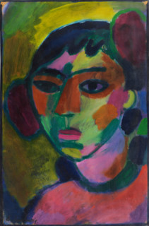 Portrait, c1916. Creator: Alexei Jawlensky.