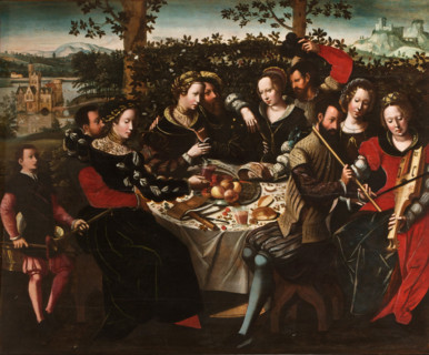 Concert at a Table, 1545. Creator: Ambrosius Benson.