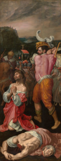 The Martyrdom of Saints Cosmas and Damian. Altarpiece. Creator: Ambrosius Francken I.