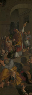 Saint Eligius visits the prisoners, c1588. Creator: Ambrosius Francken I.