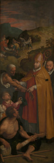 Saint Eligius helps the crippled and buries the dead, c1588. Creator: Ambrosius Francken I.