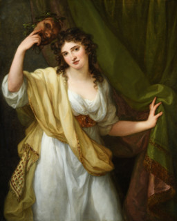 Portrait of Emma, Lady Hamilton, as Muse of Comedy, 1791. Creator: Angelika Kauffmann.