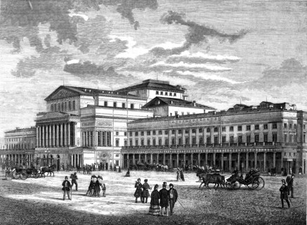 The Grand Theatre, Warsaw, 1872. Creator: Anon.