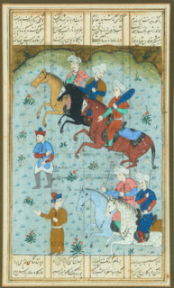 Polo players on horseback, Early 19th cen. Creator: Anon.