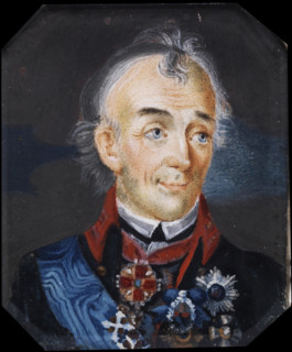 Portrait of Field Marshal Generalissimo Prince Alexander Suvorov (1729-1800), Late 18th cent. Creator: Anon.