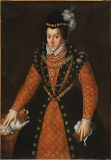 Portrait of Archduchess Barbara of Austria, Duchess of Ferrara (1539-1572). Creator: Anon.